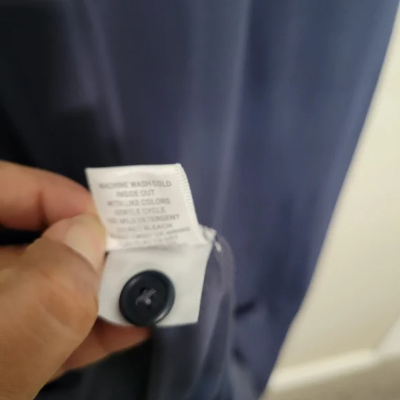 Garnet Hill Classic Navy Cap-Sleeve Knit Column Tencel Blend Midi Dress Size M - Picture 6 of 9